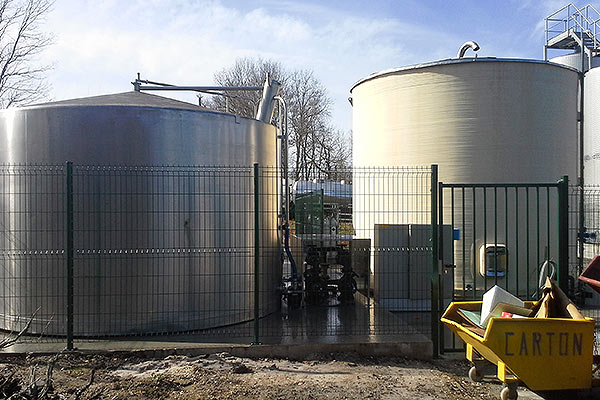 Station de prétraitement des effluents d'embouteillage