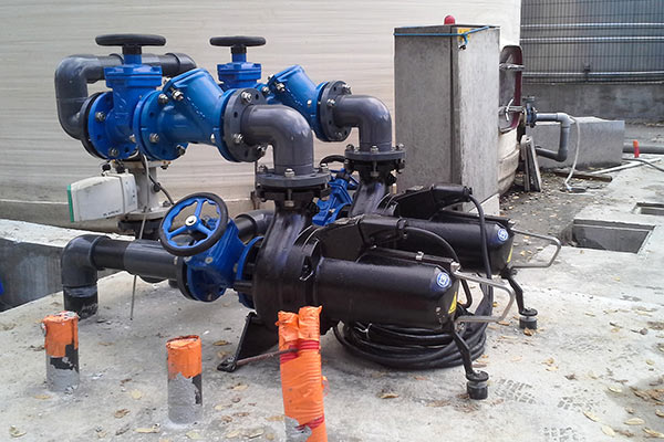 Pompe montées en cale sèche