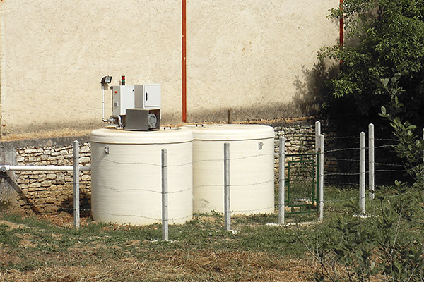 Station d'épuration pour un atelier de lavage de plumes