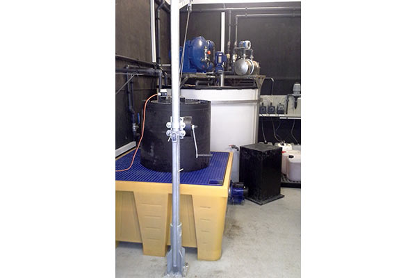 Station de traitement et de recyclage des eaux d'un atelier de peinture